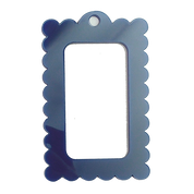 Bag Tag: Small Scallop Rectangle