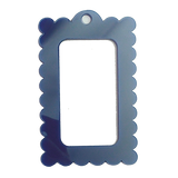 Bag Tag: Small Scallop Rectangle