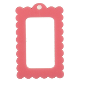 Bag Tag: Small Scallop Rectangle