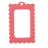 Bag Tag: Small Scallop Rectangle
