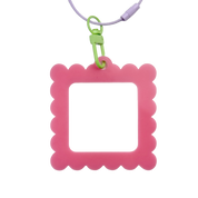 Bag Tag: Small Scallop Square