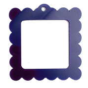 Bag Tag: Large Scallop Square