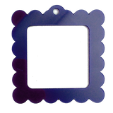 Bag Tag: Small Scallop Square