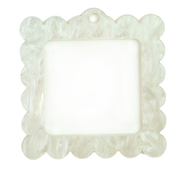 Bag Tag: Large Scallop Square