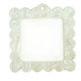 Bag Tag: Small Scallop Square
