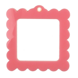 Bag Tag: Small Scallop Square