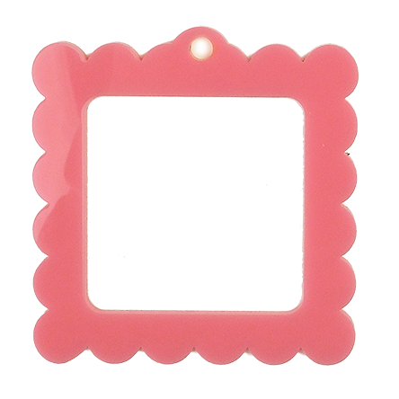 Bag Tag: Large Scallop Square