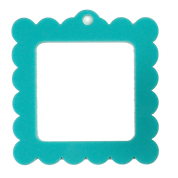Bag Tag: Large Scallop Square