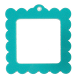 Bag Tag: Large Scallop Square