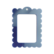 Bag Tag: Large Scallop Rectangle
