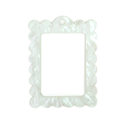 Bag Tag: Large Scallop Rectangle