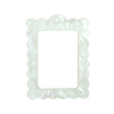 Bag Tag: Large Scallop Rectangle