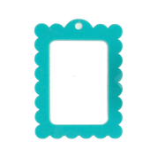 Bag Tag: Large Scallop Rectangle