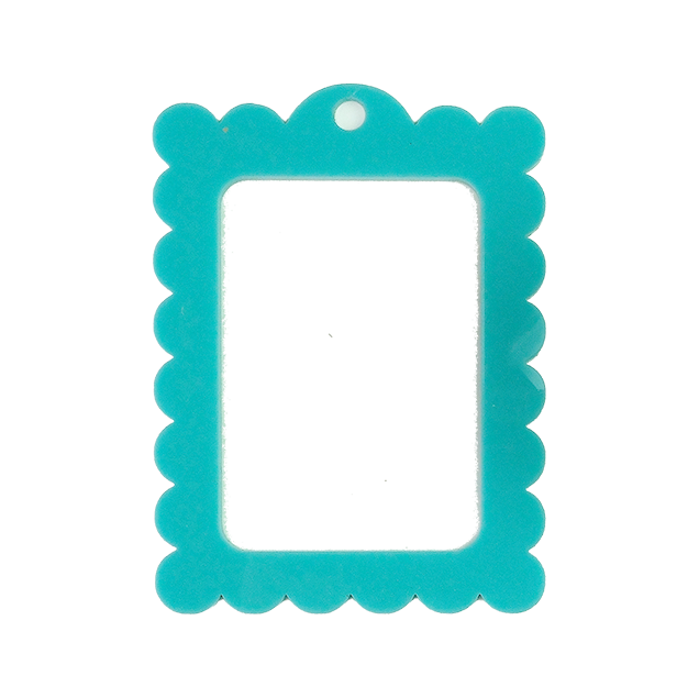 Bag Tag: Large Scallop Rectangle