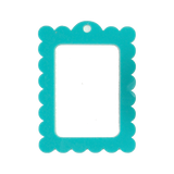 Bag Tag: Large Scallop Rectangle