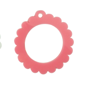 Bag Tag: Small Scallop Round