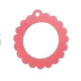 Bag Tag: Small Scallop Round