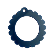 Bag Tag: Small Scallop Round