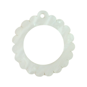 Bag Tag: Small Scallop Round