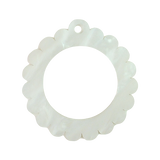 Bag Tag: Small Scallop Round