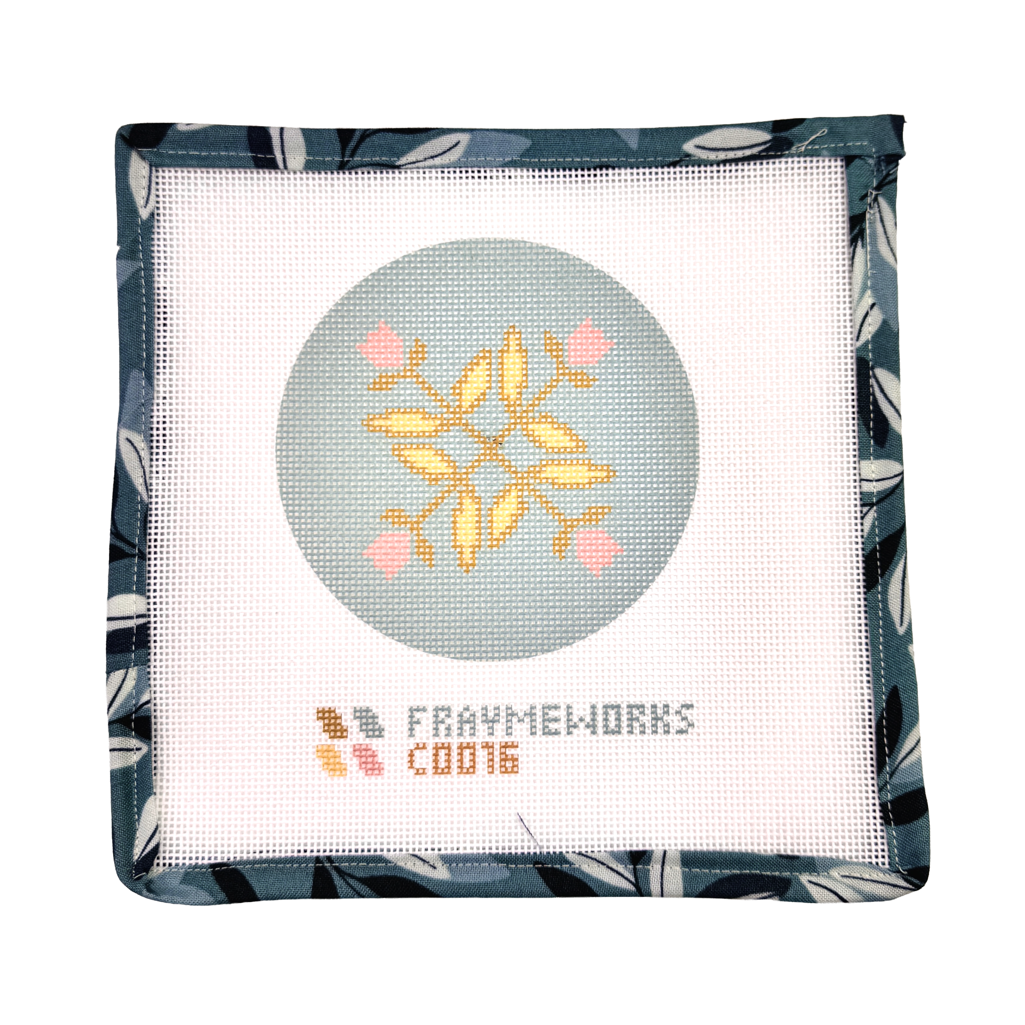 Katie Handker 4x4" Needlepoint Canvas
