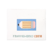 Pencil 1.25"x 2.25" Mini Needlepoint Canvas