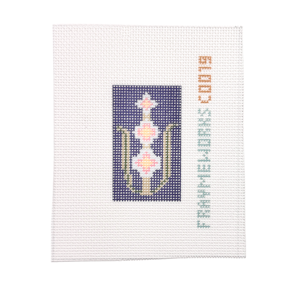 Gladiola 1.25"x 2.25" Mini Needlepoint Canvas