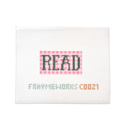 Plaid Read 1.25"x 2.25" Mini Needlepoint Canvas