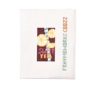 Sweet Tea 1.25"x 2.25" Mini Needlepoint Canvas