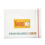 Thread Chicken Yellow 1.25"x 2.25" Mini Needlepoint Canvas