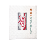 Diet Coke 1.25"x 2.5" Mini Needlepoint Canvas