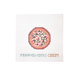 Pizza Big 2.25" round Mini Needlepoint Canvas