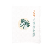 Green Horse 1.75" Round Mini Needlepoint Canvas