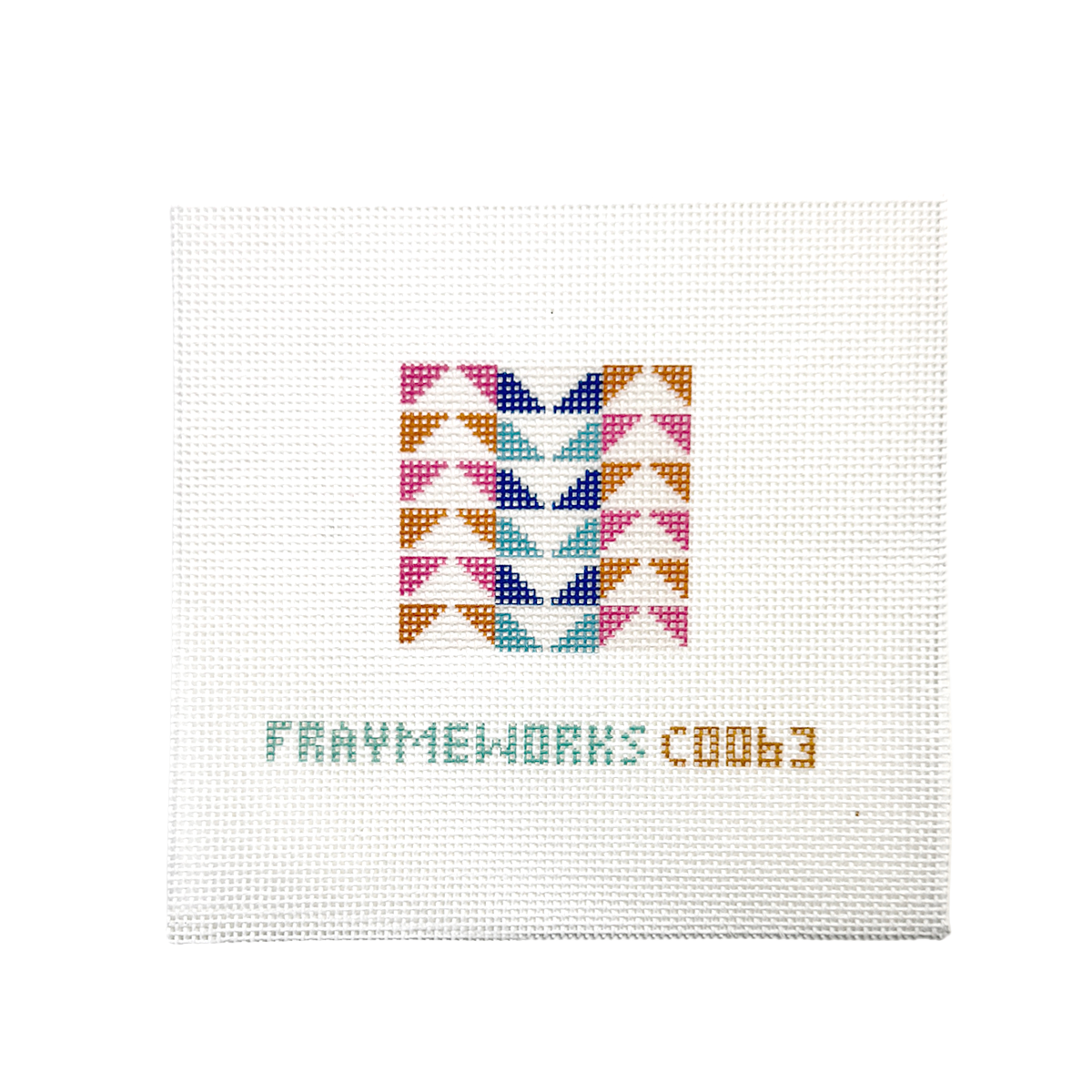Flying Geese 2" Square Mini Needlepoint Canvas