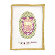Good Luck Babe 4.25" x 7.25" Oval Needlepoint Canvas