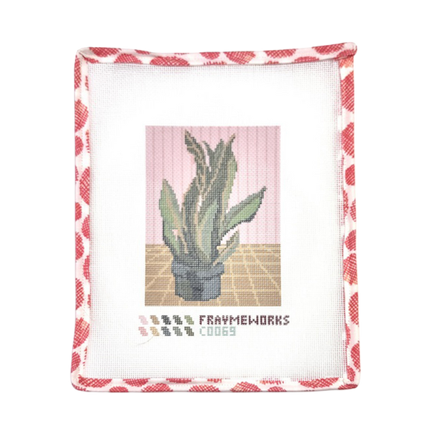 Snake Plant Needlepoint Canvas