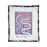 Blue Squiggle Needlepoint Canvas
