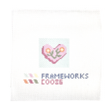 Flower Heart Mini Needlepoint Canvas