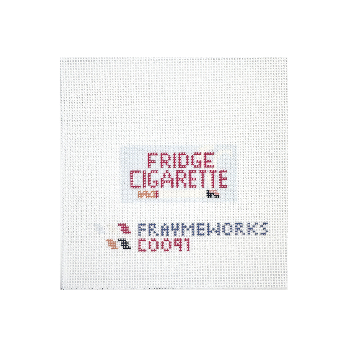Fridge 1.25"x 2.5" Mini Needlepoint Canvas
