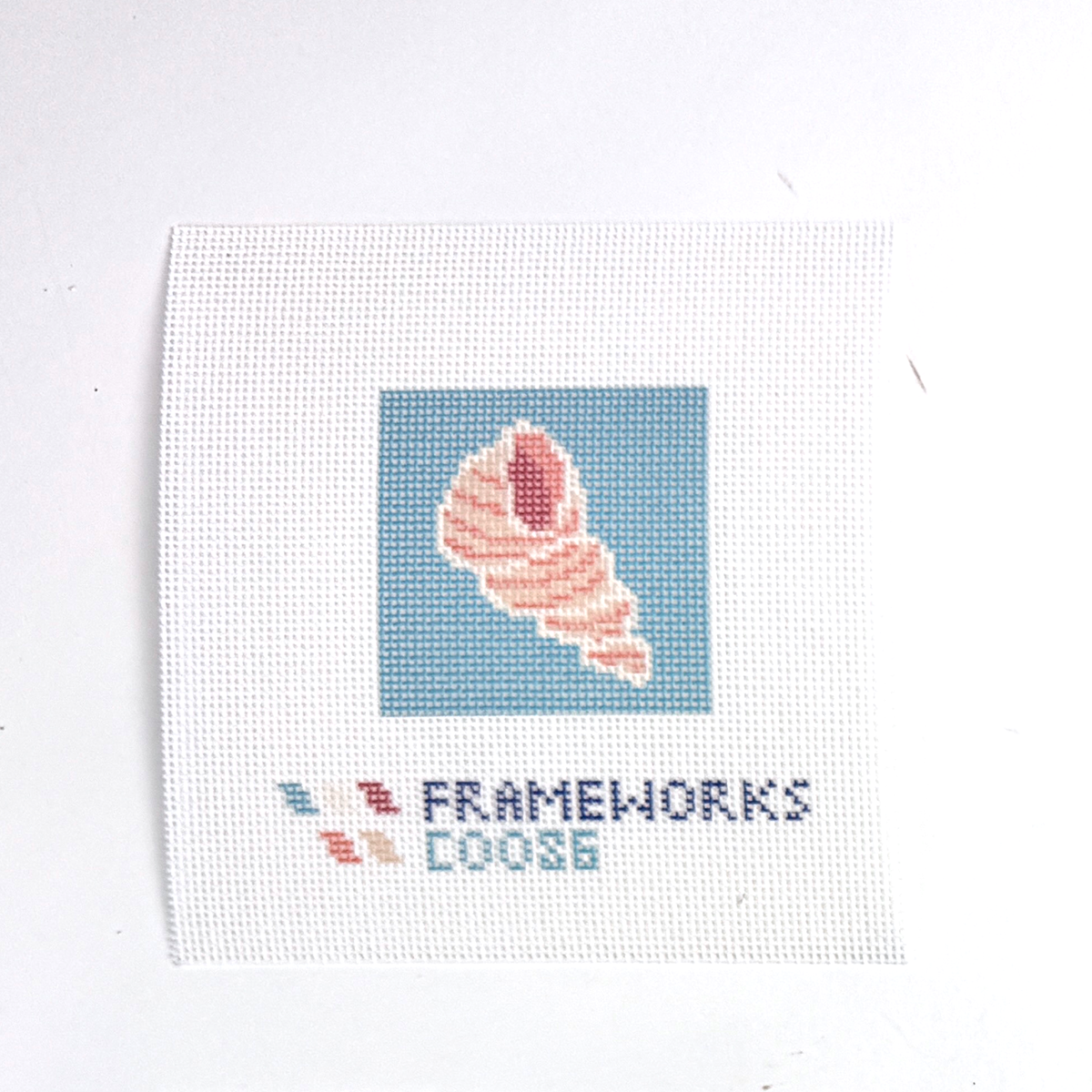 Shell Mini Needlepoint Canvas