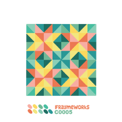 Star Quilt Block 4x4" Needlepoint Canvas
