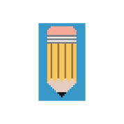 Pencil 1.25"x 2.25" Mini Needlepoint Canvas