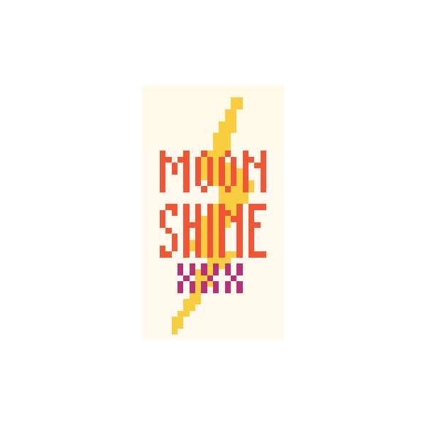 Moonshine 1.25"x 2.25" Mini Needlepoint Canvas