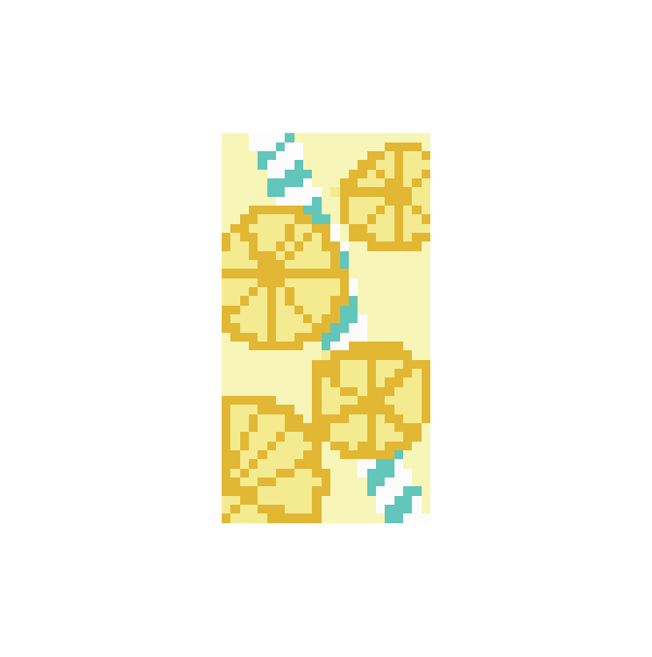 Lemonade 1.25"x 2.25" Mini Needlepoint Canvas
