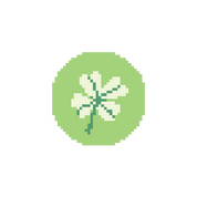 Shamrock 1.75" Round Mini Needlepoint Canvas
