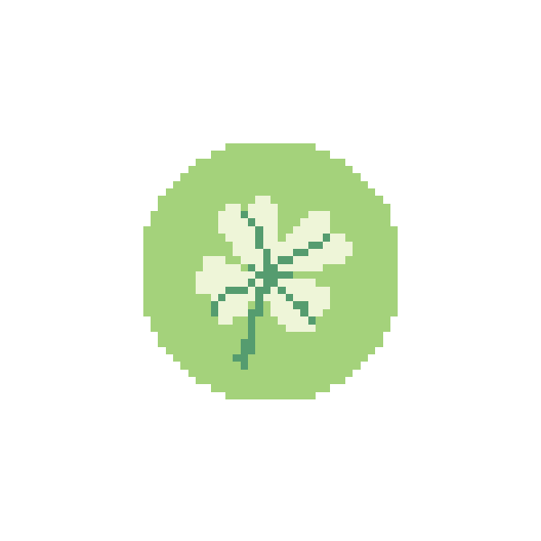 Shamrock 1.75" Round Mini Needlepoint Canvas