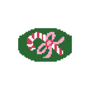 Ornament Candy Cane 1.25"x 2.5" Mini Needlepoint Canvas