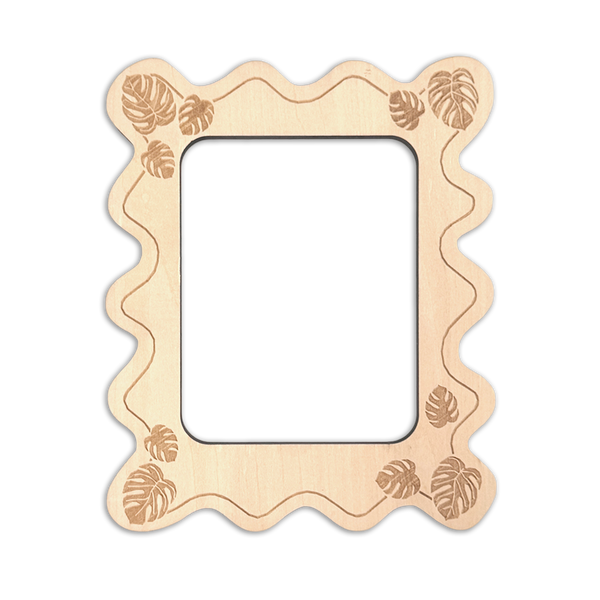 Monstera Needlepoint Stretcher Frame