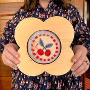 Mod Flower Needlepoint Stretcher Frame
