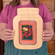 Mason Jar Large Needlepoint Stretcher Frame